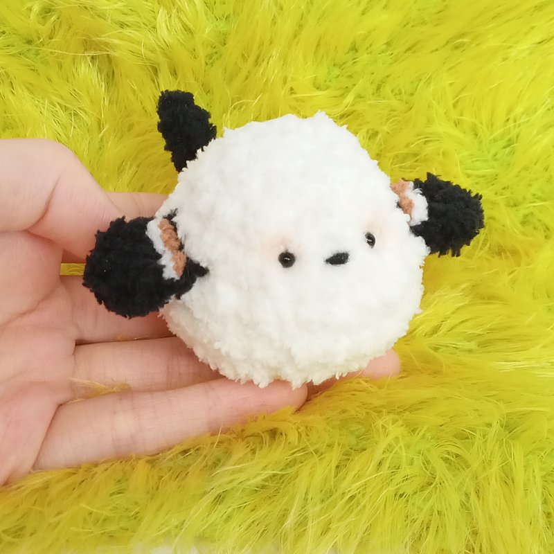 山雀娃娃玩偶 圆圆体型 可加吊饰 别针 可定制改色 手作毛线 宠物 - 订制抱枕/饰品 - 其他材质 白色