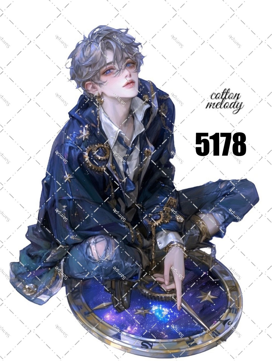 original sticker no.5178 人物贴纸 原创贴纸 原创人物贴纸 装饰贴纸 cotton melody - 贴纸 - 纸 