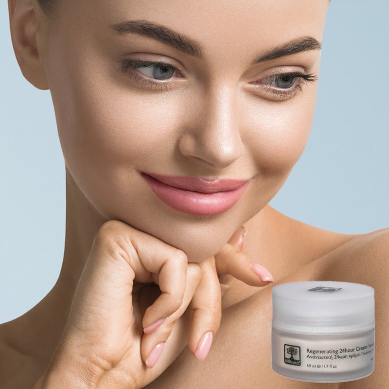 希腊BIOselect-含89.15%有机认证成分的顶级24小时抗老保湿霜 - 日霜/晚霜 - 植物．花 