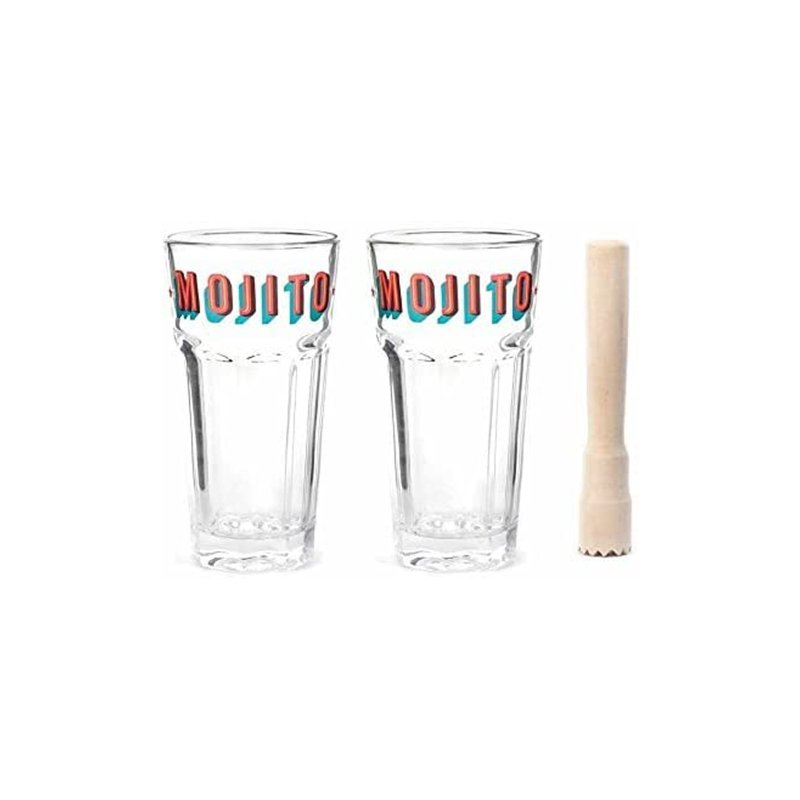 美国 Kikkerland 调酒杯子玻璃花式调酒器餐厅酒吧创意礼品 - 玻璃杯 - 玻璃 透明