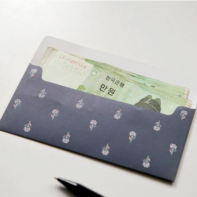 Dailylike-包装纸袋-迷人信封袋组(5入)-02 pompom,E2D41249 - 包装材料 - 真皮 蓝色