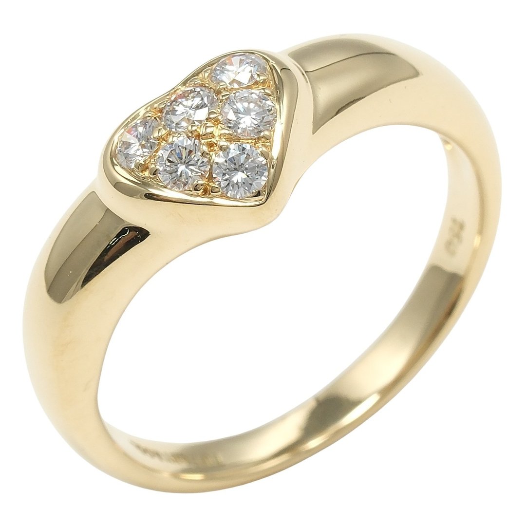 【日本直送】Tiffany 戒指 铺镶心形 13号 戒指 K18YG  સન (黄K金) 钻石 约3.8g TIFFANY&Co.【二手】A级品 - 戒指 - 贵金属 金色
