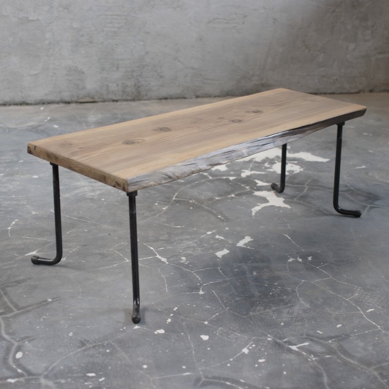 wood iron table 33*91*39 - 餐桌/书桌 - 木头 咖啡色
