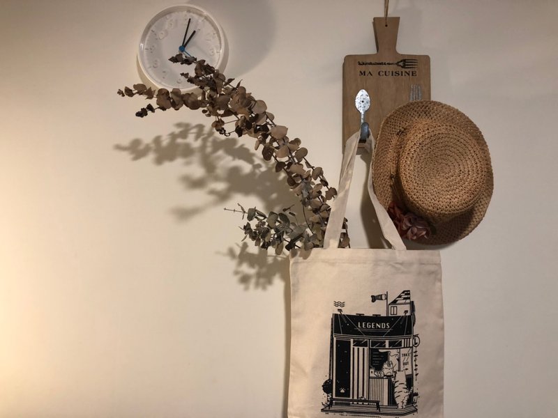 十神比肩绢印厚帆布肩背包 - 侧背包/斜挎包 - 棉．麻 