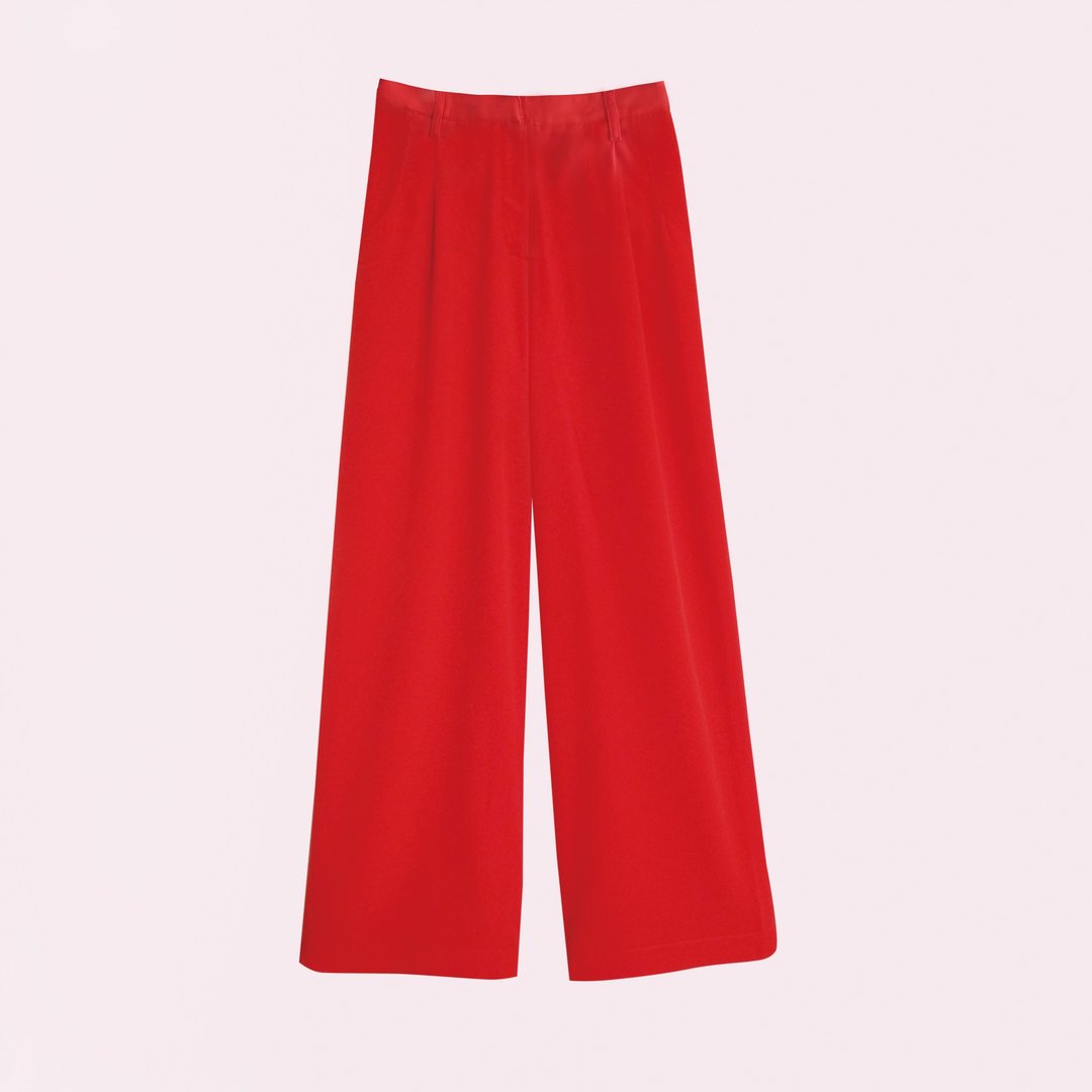 穿上准没错红裤子 YOUR NO PROBLEM RED PANTS - 女装长裤 - 其他材质 红色