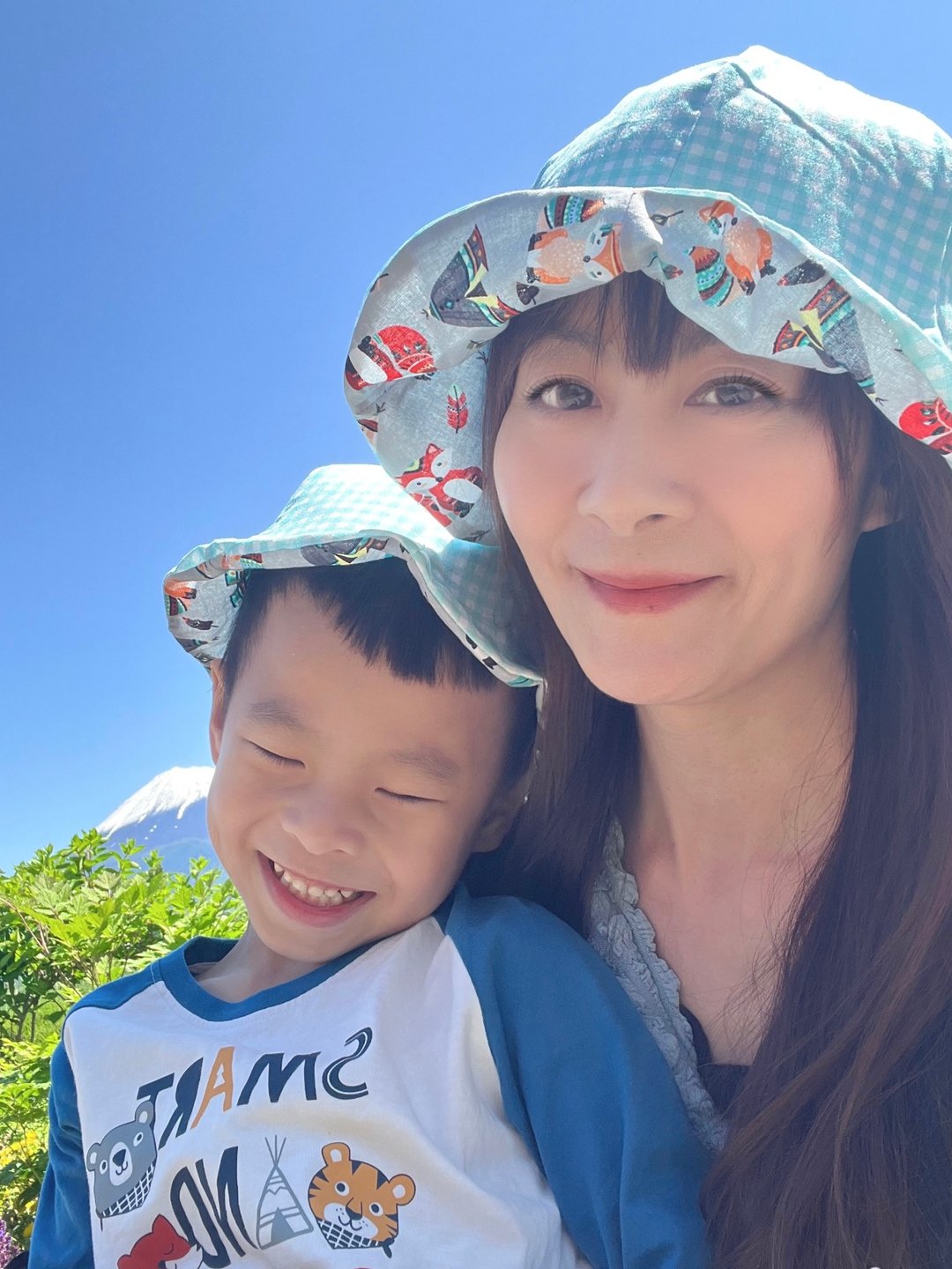 探险家双面花朵帽 亲子帽 - 亲子装 - 棉 