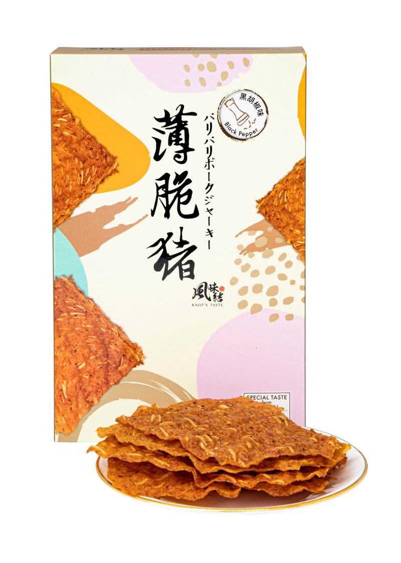 粉红吃手手X风味结 薄脆猪-黑胡椒味 - 零食/点心 - 新鲜食材 