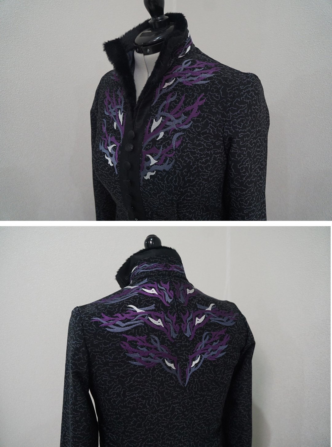 inspired by Shadow and Bone -  Darkling women's kefta - 女装休闲/机能外套 - 聚酯纤维 黑色