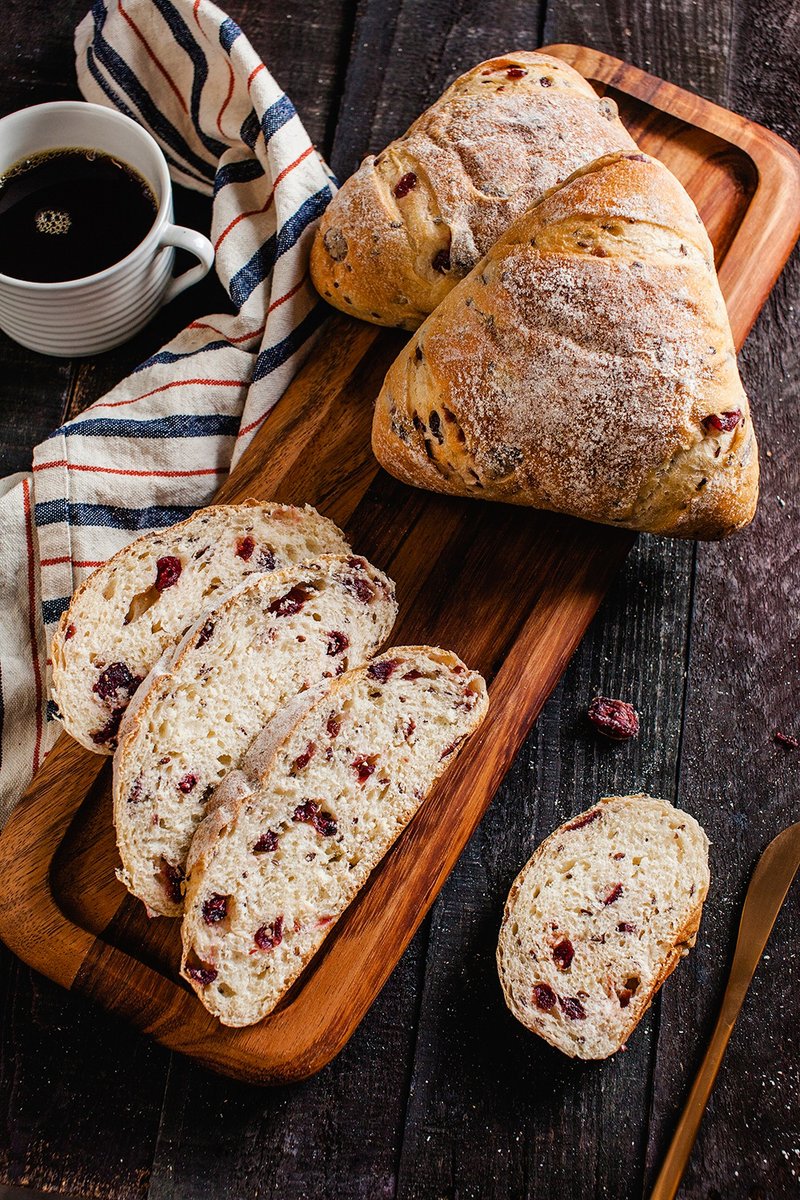 【唐缇】欧式面包【亚麻子蔓越莓】 - 面包/吐司 - 新鲜食材 卡其色