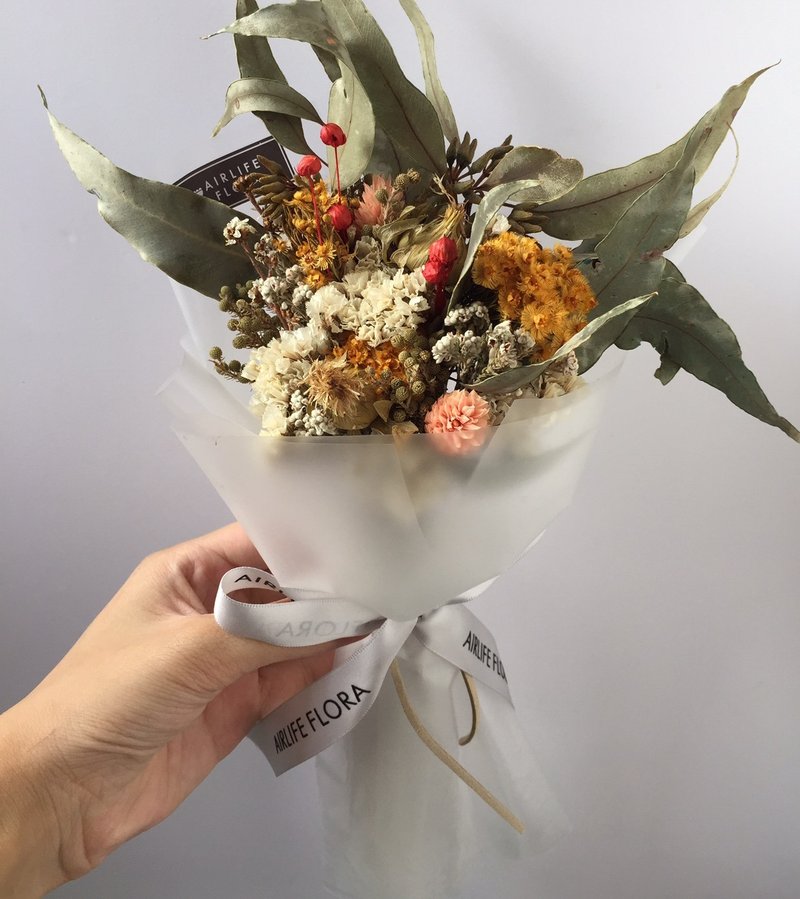 “朋友们，我想念你们了”| AIRLIFE FLORA 中束干燥花束 - 植栽/盆栽 - 植物．花 黄色