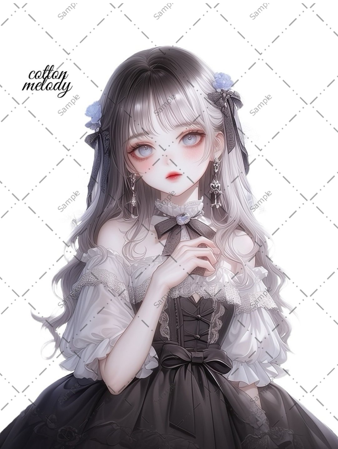original sticker no.1320 人物贴纸 原创贴纸 人物插画 女孩贴纸 原创人物设计 - 贴纸 - 纸 