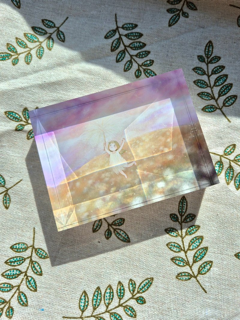 疗愈水晶画-随着蒲公英飞翔 - 摆饰 - 压克力 