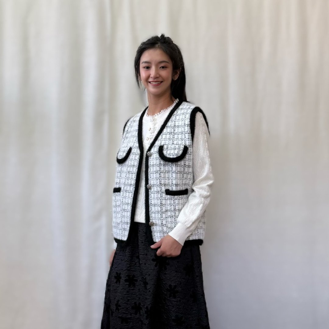 小香风质感背心 - 女装背心 - 其他材质 