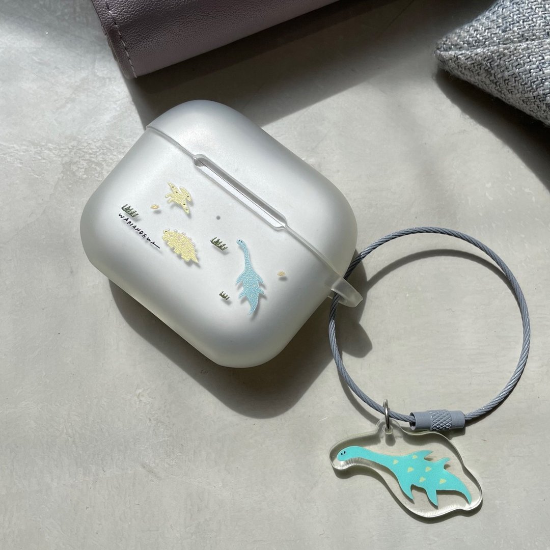 恐龙 AirPods Pro  / Airpods Pro2 保护壳 - 耳机收纳 - 塑料 透明