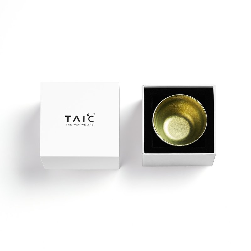 TAIC 太可 纯钛玲珑杯 附盒 - 茶具/茶杯 - 其他材质 金色