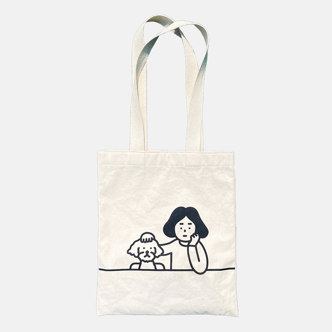 daily shoulder bag - 手提包/手提袋 - 棉 白色