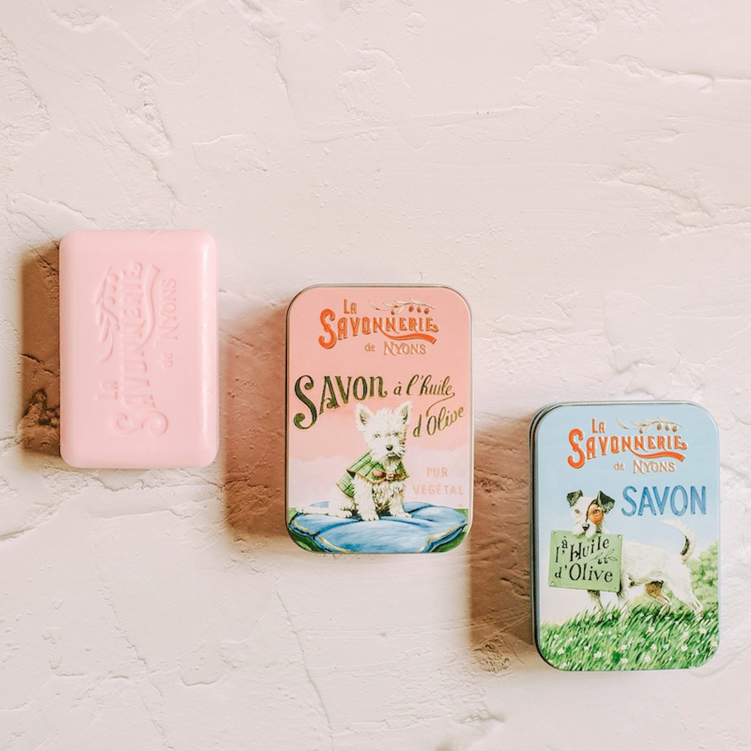 法国 La Savonnerie de Nyons 野玫瑰铁盒皂200g - 肥皂/手工皂 - 其他材质 多色