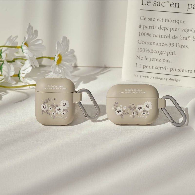 wwiinngg蔓蔓小白花强悍防摔AirPods保护套 - 耳机收纳 - 塑料 多色