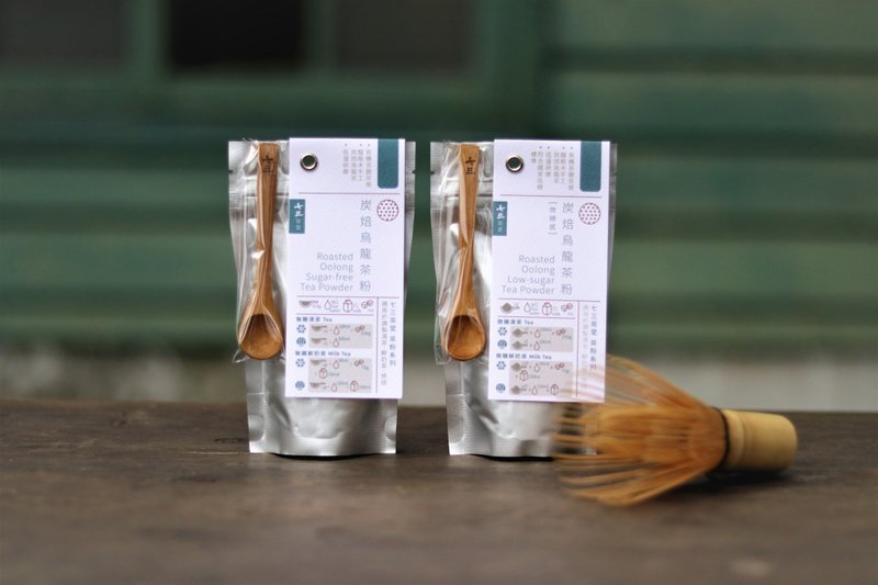 炭焙乌龙茶粉 (抹茶等级台湾茶粉) - 茶 - 其他材质 银色