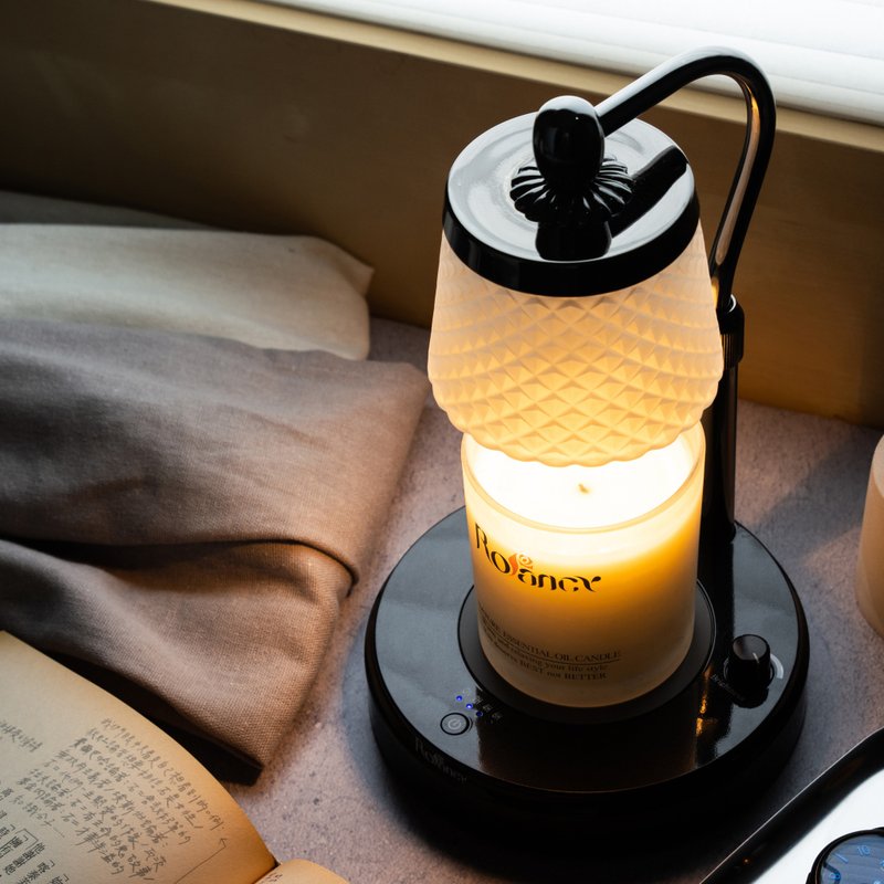 黑镍定时融蜡灯 - 黑菱格 - 蜡烛/烛台 - 其他金属 