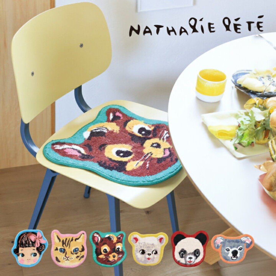 日本直送 Nathalie Lete插画防滑垫/座垫 - 地垫/地毯 - 聚酯纤维 多色