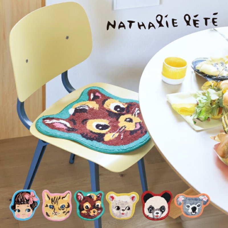 日本直送 Nathalie Lete插画防滑垫/座垫 - 地垫/地毯 - 聚酯纤维 多色