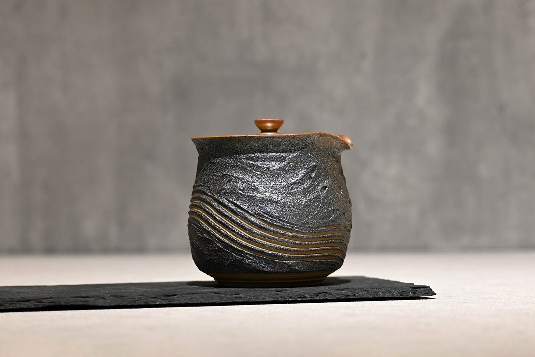 | 280cc | 简泡器 柴烧壶 柴烧茶海 有盖子的茶海 - 茶具/茶杯 - 陶 