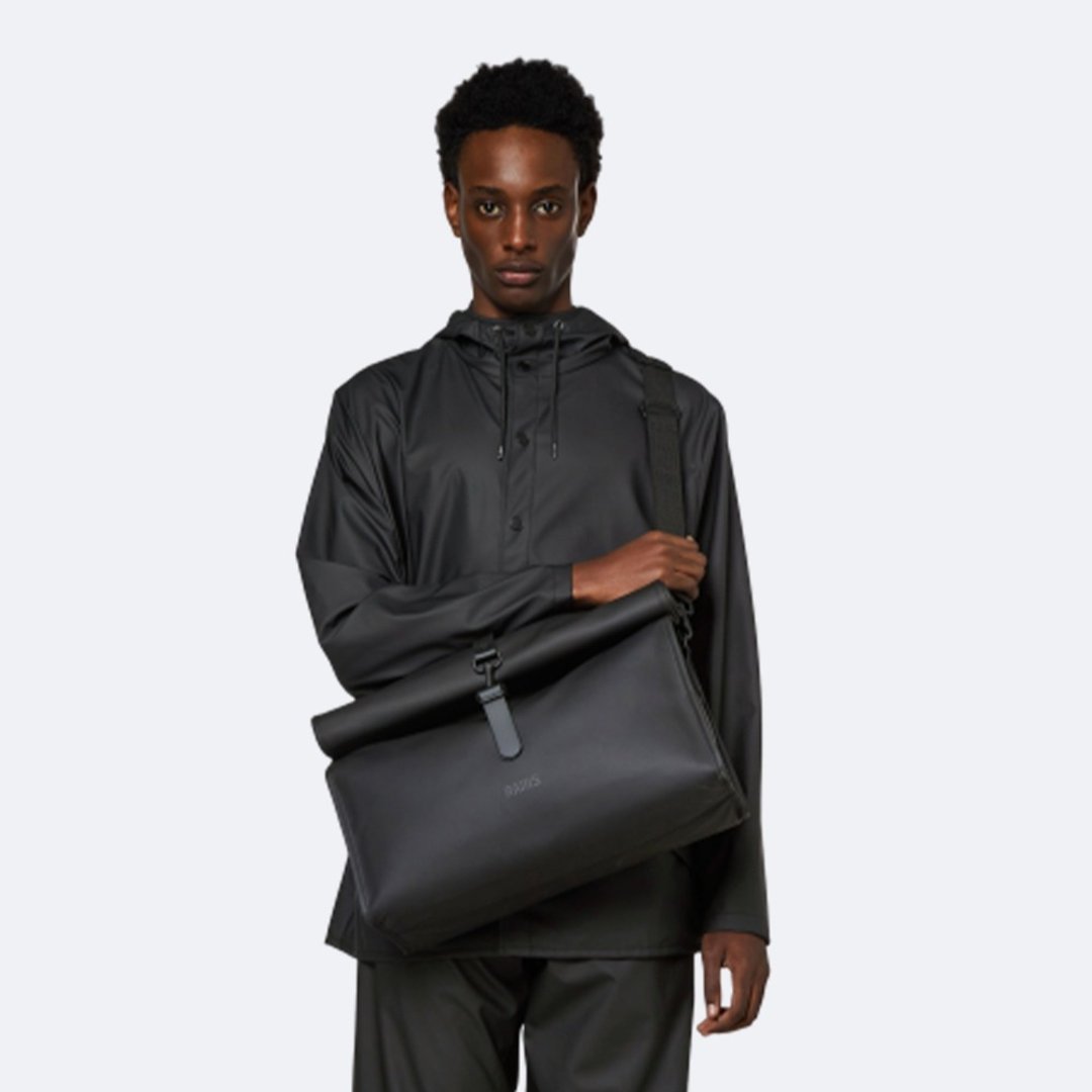 【丹麦 RAINS】Rolltop Messenger  简约卷盖邮差包 - 侧背包/斜挎包 - 聚酯纤维 