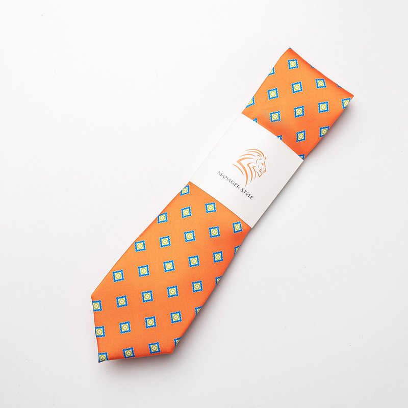 P0917-62 - 领带/领带夹 - 聚酯纤维 橘色