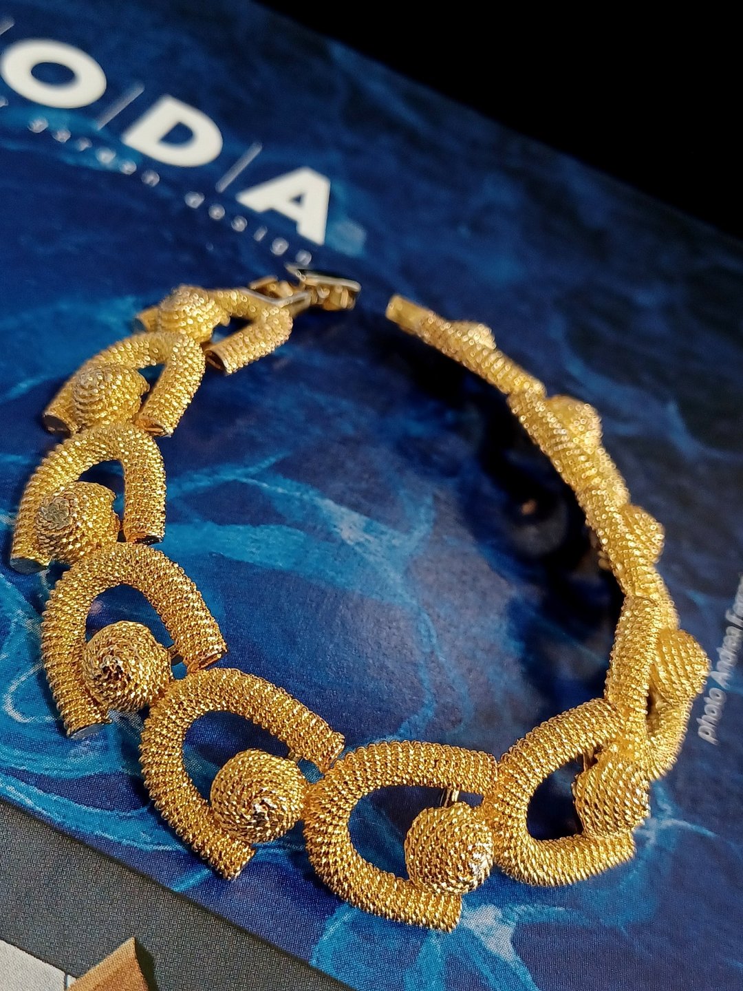 vintage jewelry  典雅金色儽丝腾云 手链 - 手链/手环 - 其他金属 