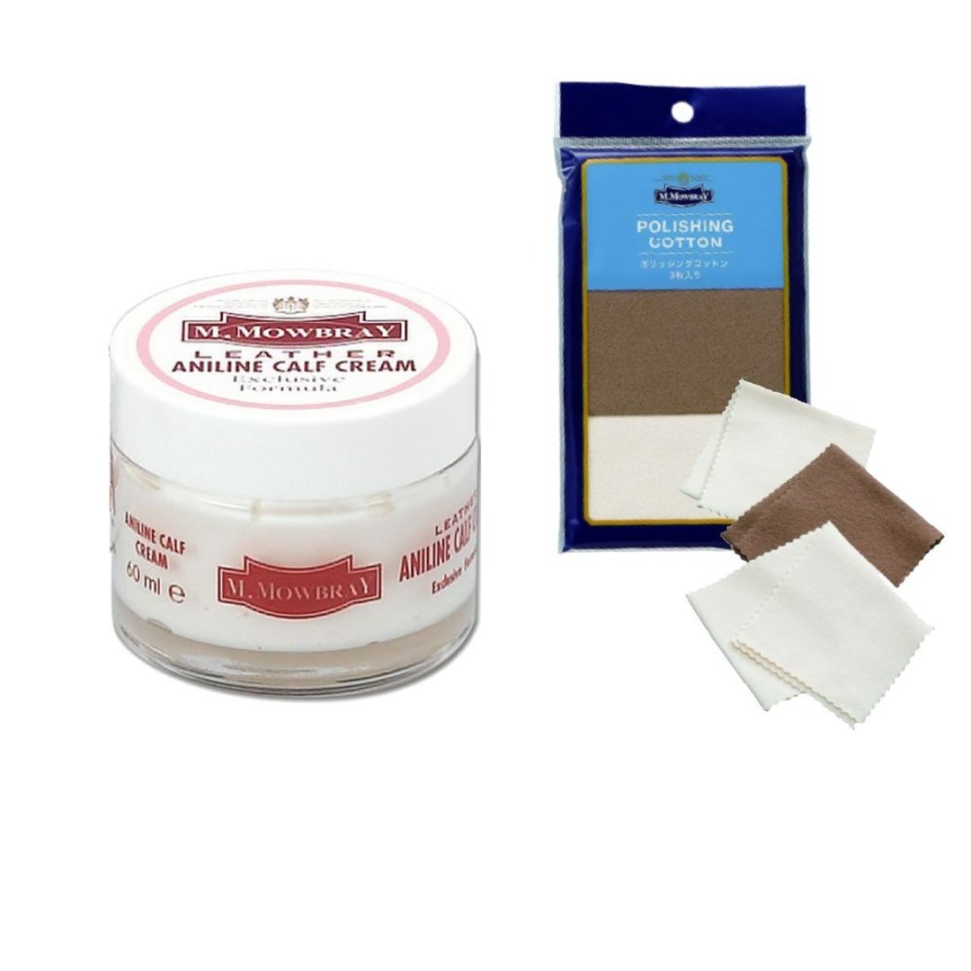 日本 M.Mowbray 小牛皮皮革保养组 Aniline Calf Cream 60ml - 其他 - 其他材质 透明