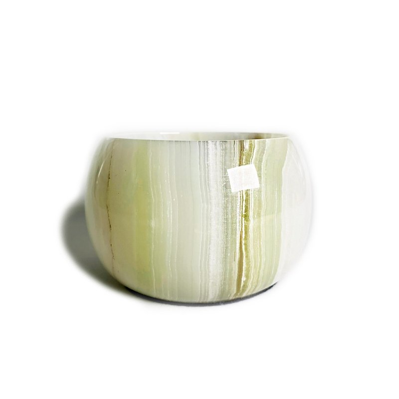 青玉丰盛聚宝盆 - 置物架/篮子 - 玉石 绿色