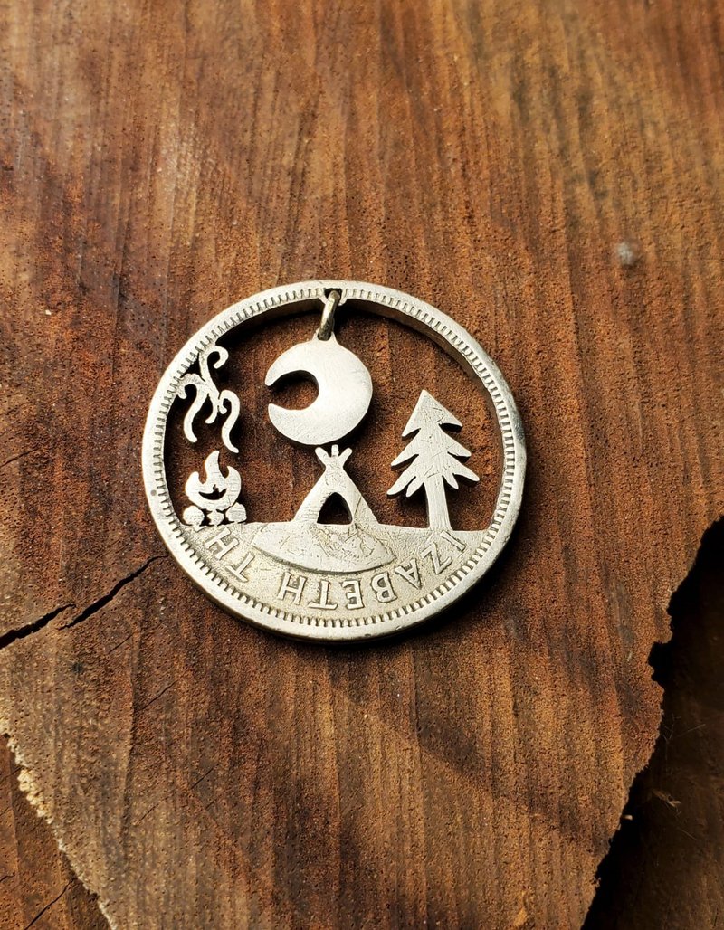 硬币改造吊坠(主题: 梦想) - 吊饰 - 其他材质 银色