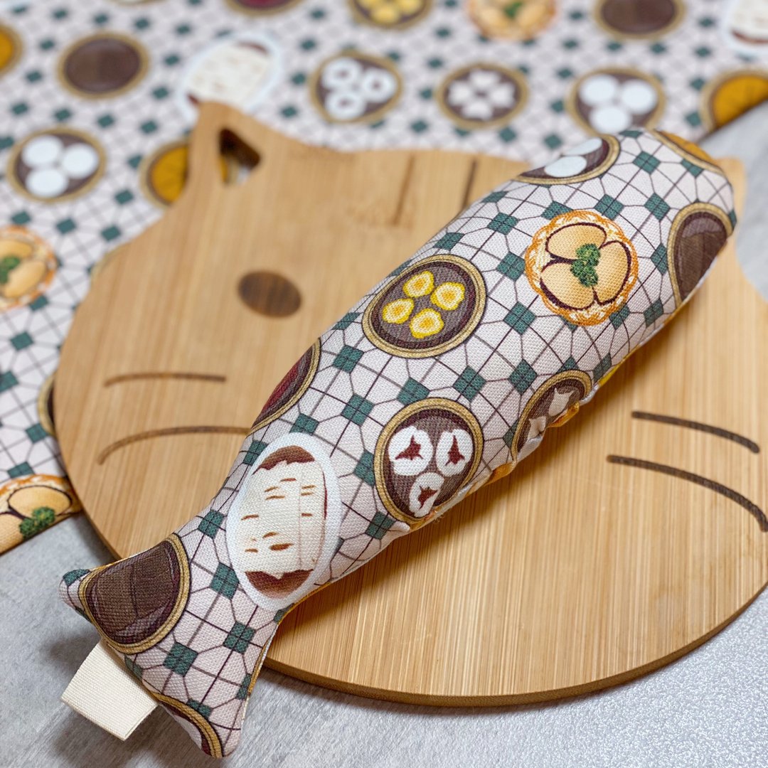 猫咪玩具 鱼型猫草玩具 怀旧特色 - 玩具 - 棉．麻 多色