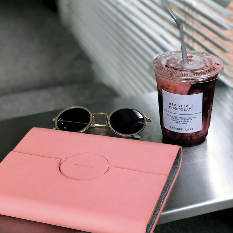 Diary Circular a6 diary book notepad eye care paper pink - 笔记本/手帐 - 人造皮革 粉红色