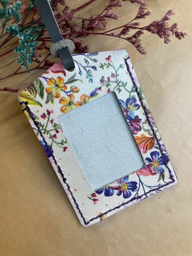 证件吊牌 三层 车票夹 证件夹 皮革拼贴 蝶古巴特 纸艺拼贴 - 证件套/卡套 - 真皮 紫色