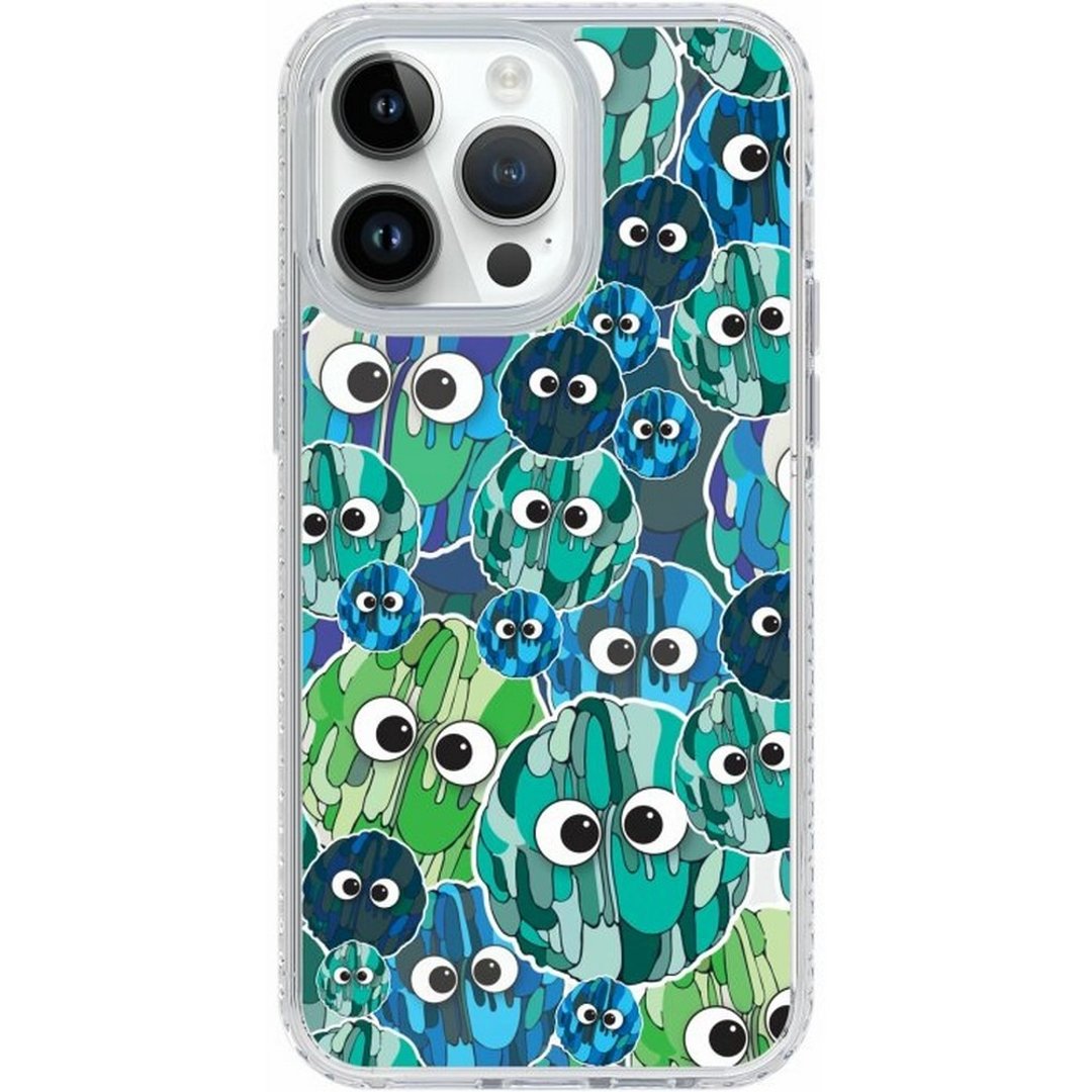 Ryan San 蓝色彩灵球 iPhone16 Samsung S25 气垫防摔镜面手机壳 - 手机壳/手机套 - 塑料 多色