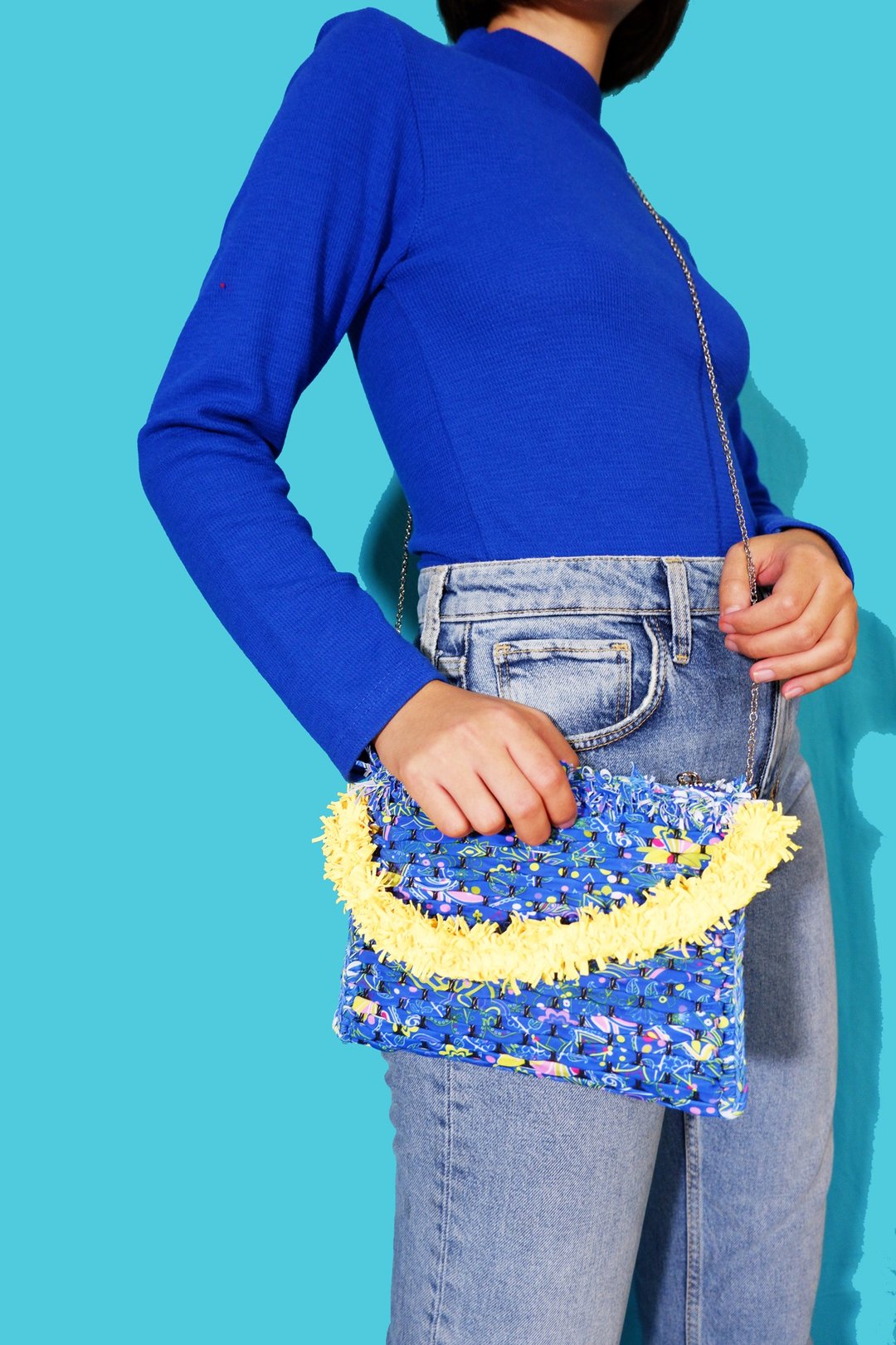 Mini Daily Crossbody Bags - 皮夹/钱包 - 尼龙 蓝色