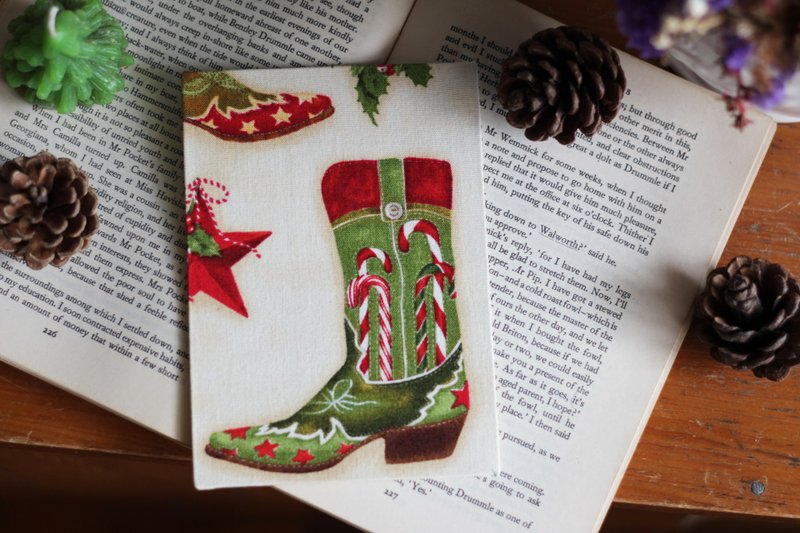 圣诞布的明信片 明信片 圣诞卡片 卡片 - 卡片/明信片 - 纸 红色