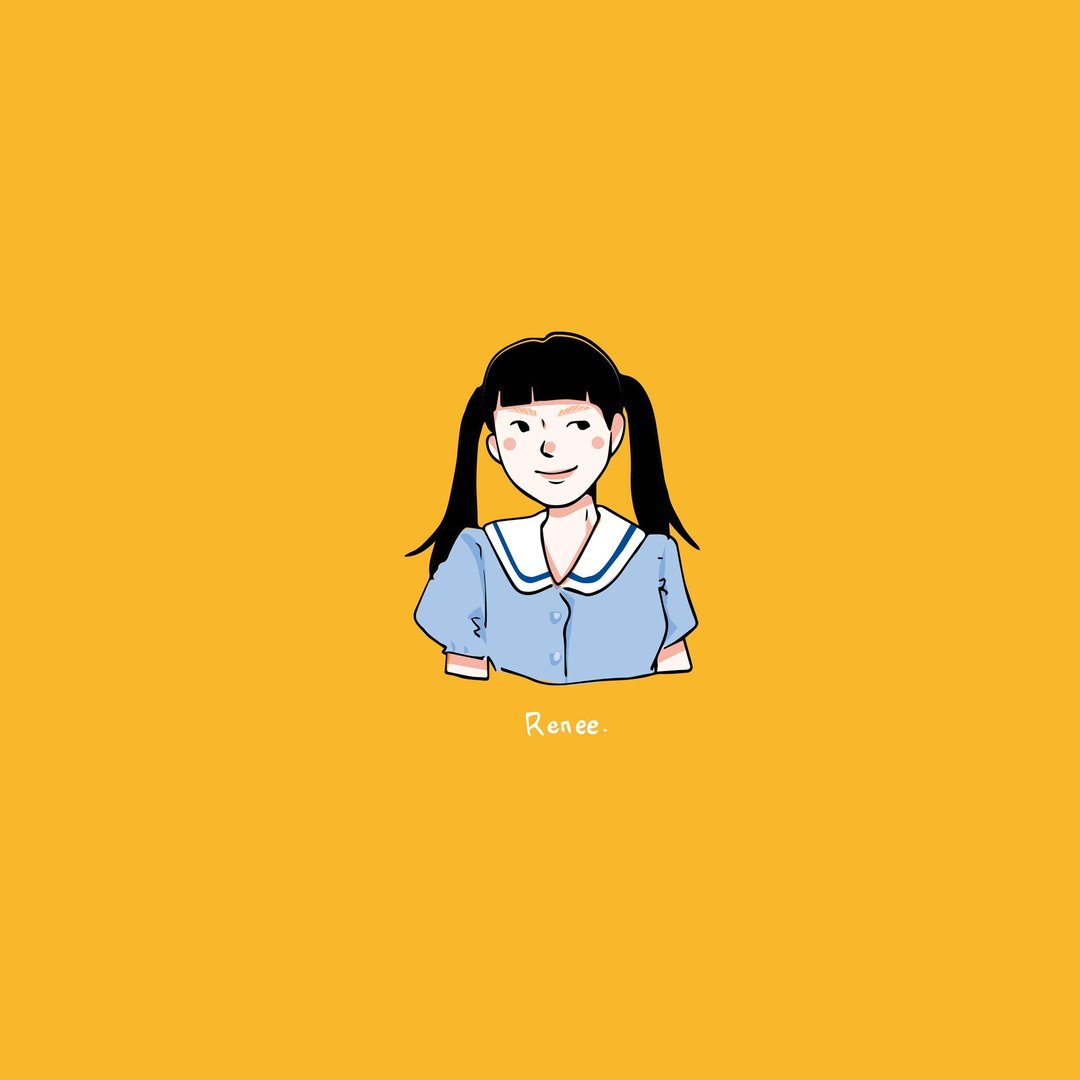 【电子档 / 半身】单人 定制画像 Q版 似颜绘 插画 大头贴 手机壁纸 - 订制画像 - 其他材质 白色