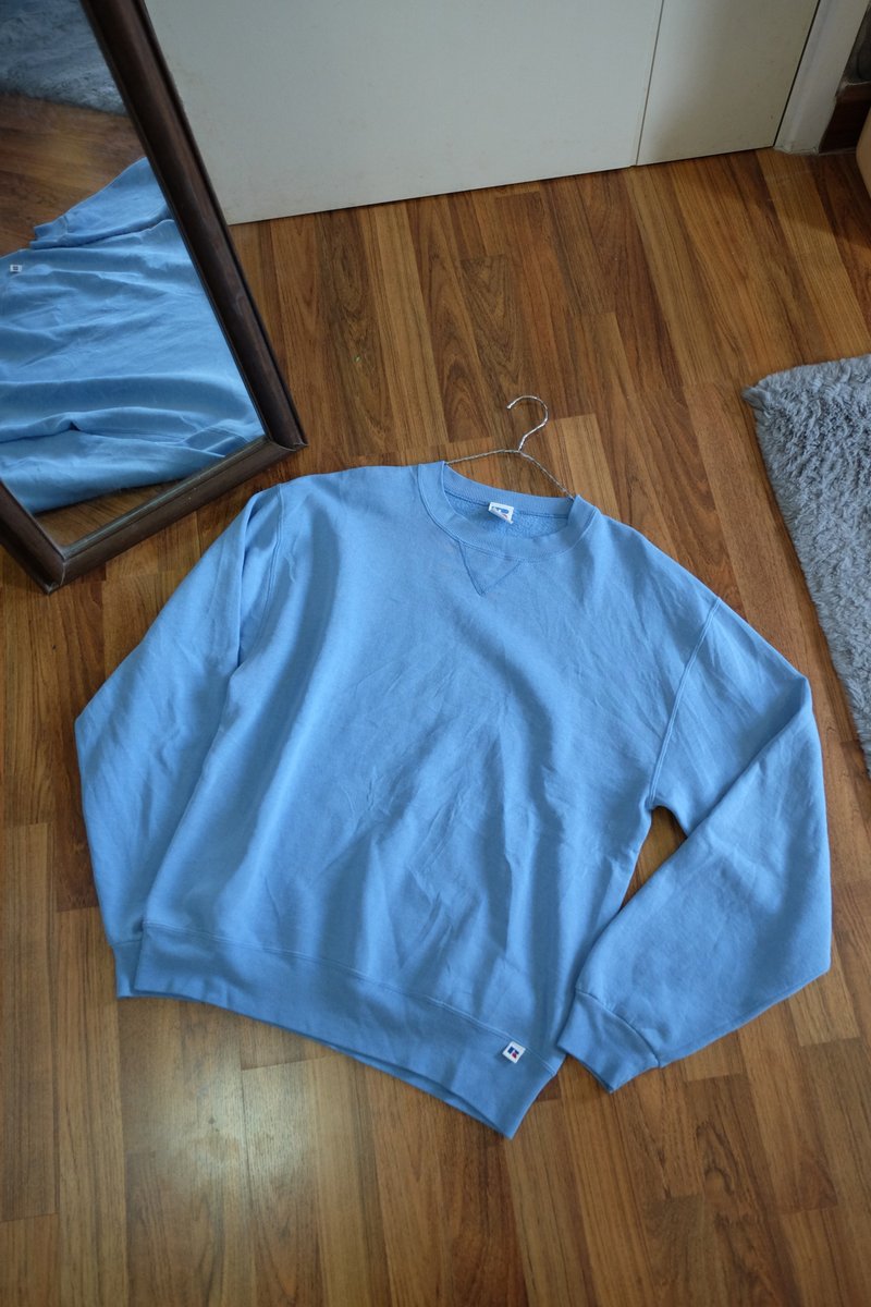 Vintage 90s Russell Athletic Pullover Sweatshirt - 男装针织衫/毛衣 - 棉．麻 