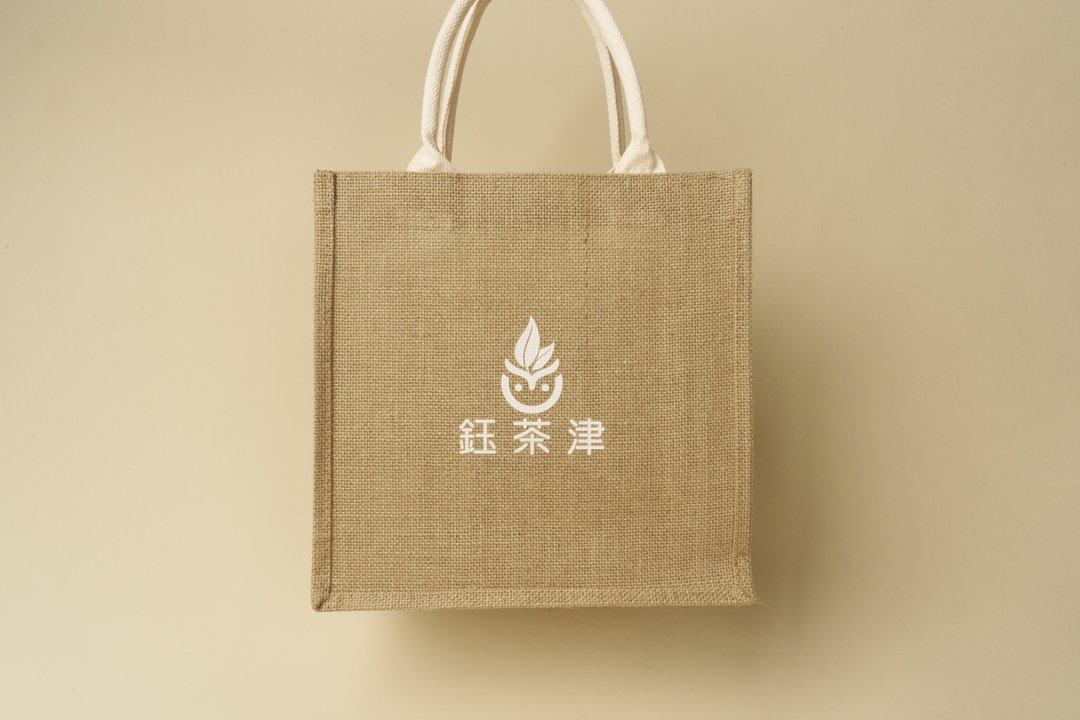 钰茶津 质感麻袋 - 手提包/手提袋 - 棉 卡其色
