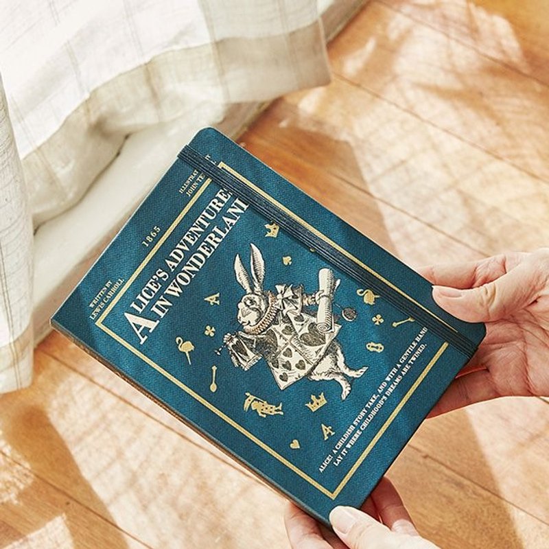 7321 爱丽丝绑带万年历手帐V28(无时效)-白兔,73D70616 - 笔记本/手帐 - 纸 蓝色