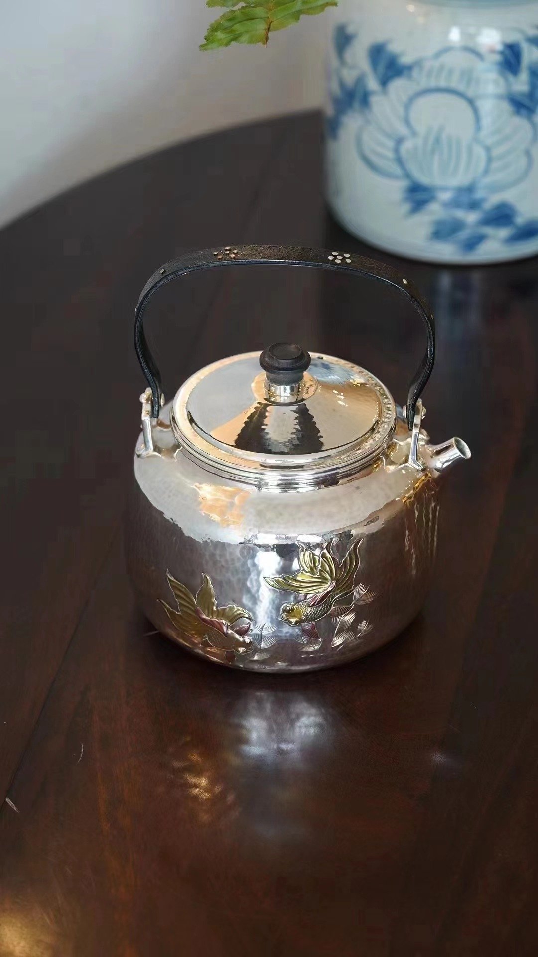尚帧品 童年银瓶 纯银烧水壶 银壶纯银9999纯手工一张打 1000cc - 茶具/茶杯 - 纯银 