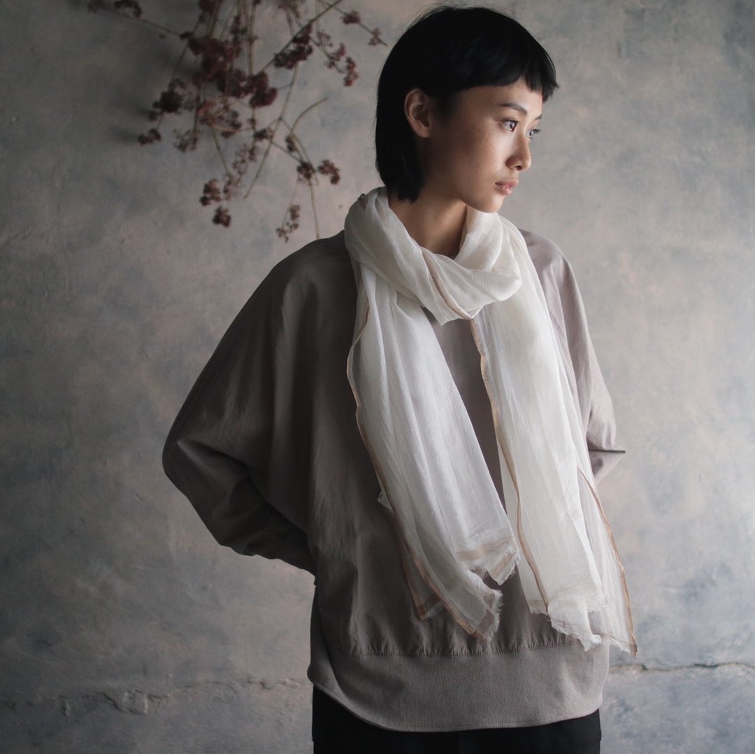 Omake Original / shiki pants - 围巾/披肩 - 棉．麻 白色