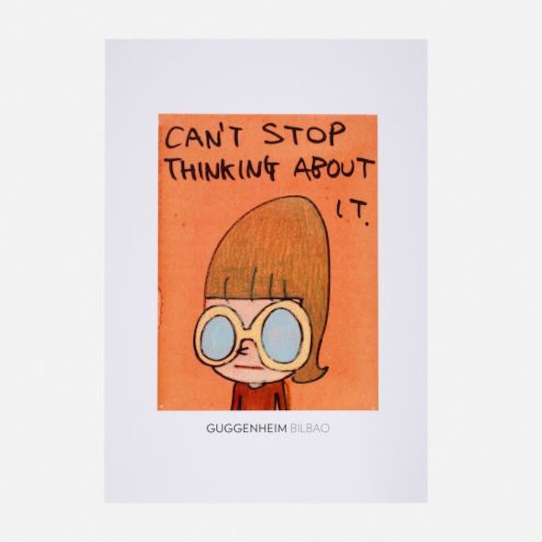 奈良美智 CAN'T STOP THINKING ABOUT IT 海报 - 海报/装饰画/版画 - 纸 咖啡色