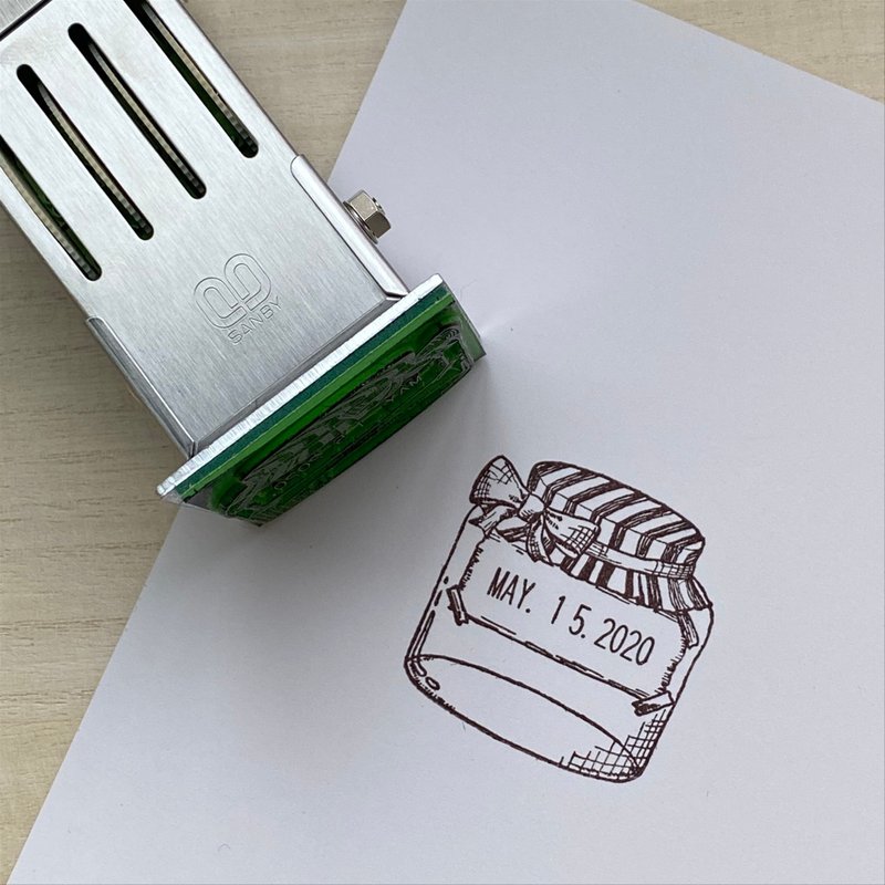 日期旋转印章 糖果罐 - 印章/印台 - 橡胶 