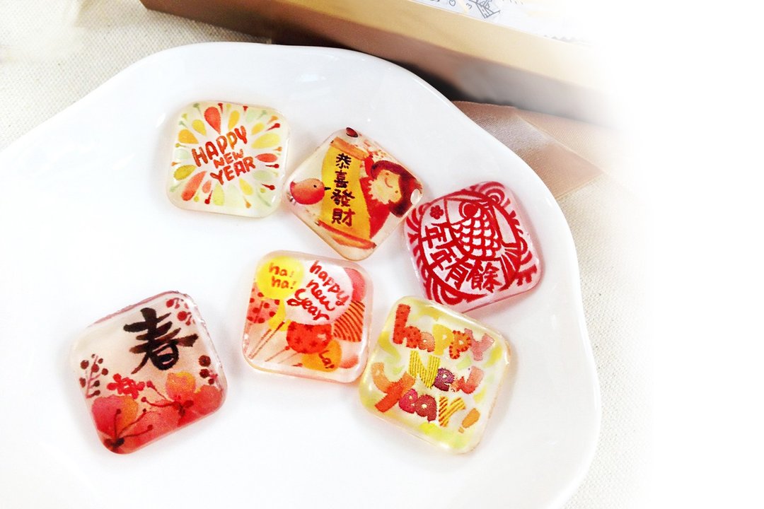 【万年不败新年糖】糖果礼盒30入 - 零食/点心 - 新鲜食材 红色