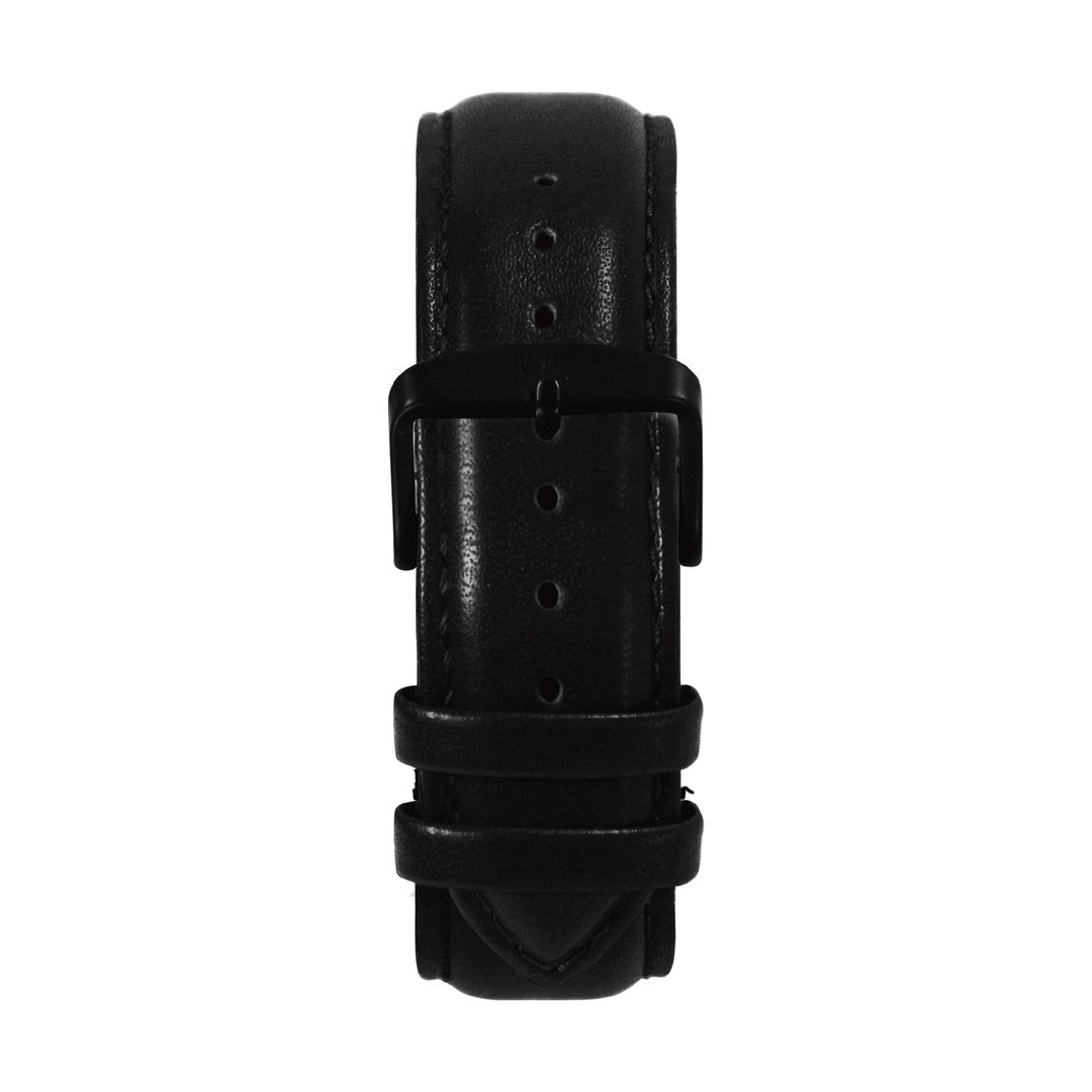 20mm 黑色皮表带 - 男表/中性表 - 真皮 黑色