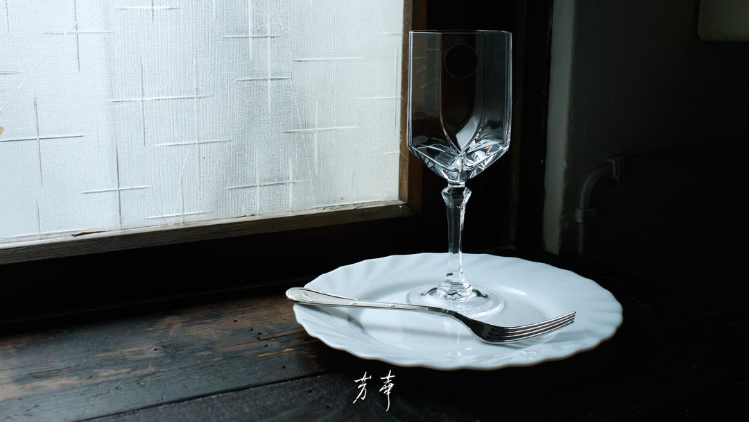 八角水晶高脚杯 - 玻璃杯 - 玻璃 